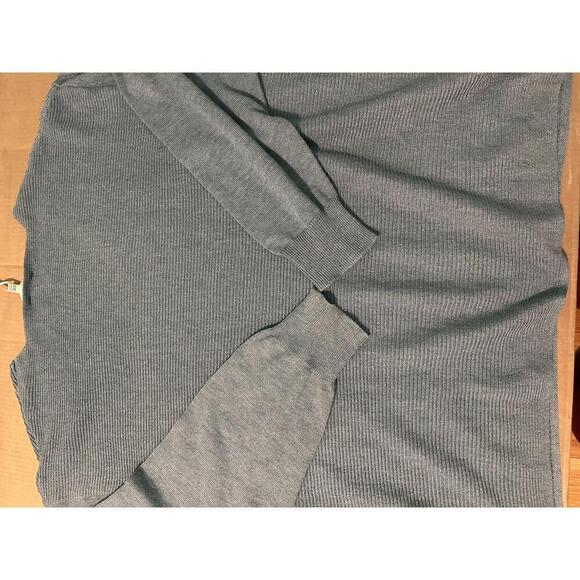 NWT El Moss XXL Dark Black Iris V-Neck Ribbed Knit Long Sleeve Sweater - Picture 5 of 5